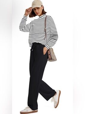 Sampeel Two Piece Sets for Women Mock Neck Matching Sets Loungewear Fall Clothes